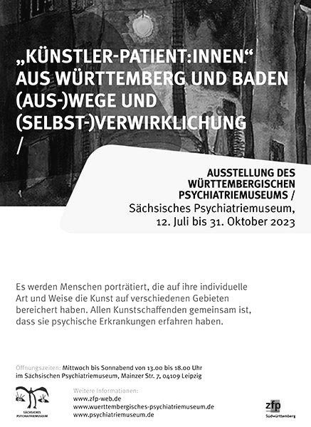 Plakat Künstlerpatienten